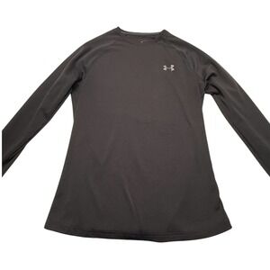 Under Armour HeatGear Men's Black Long Sleeve Loose Crew Neck Shirt Size L